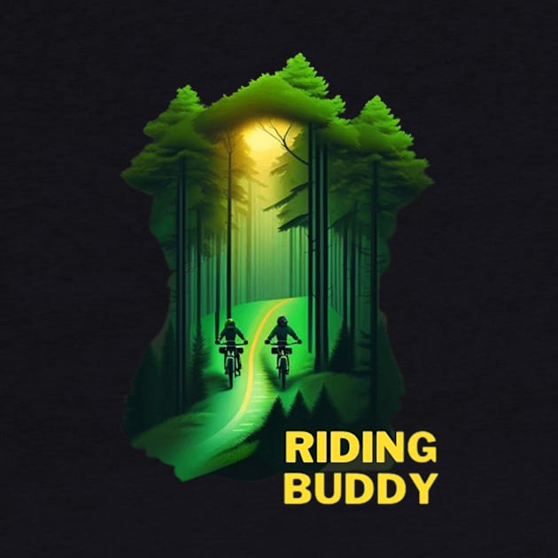 riding buddy mountain biking by Fashion Clothing Shop